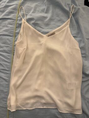 H&M White Spaghetti Strap V-Neck Women's Top